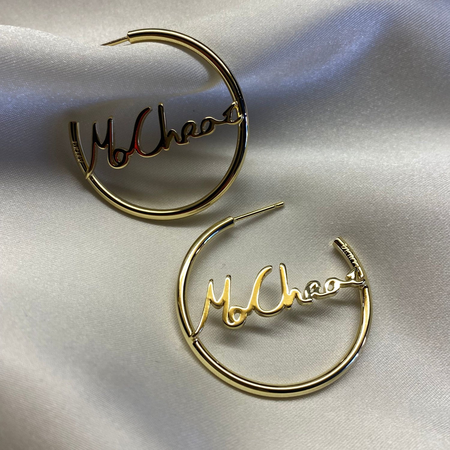 Gold Mo Chroí Hoop Earrings