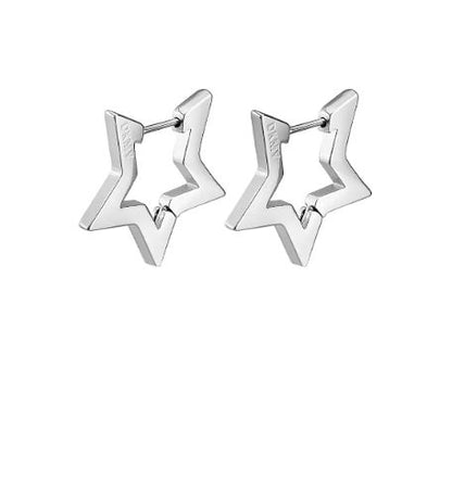 Not Yer Average Star Hoop Earrings