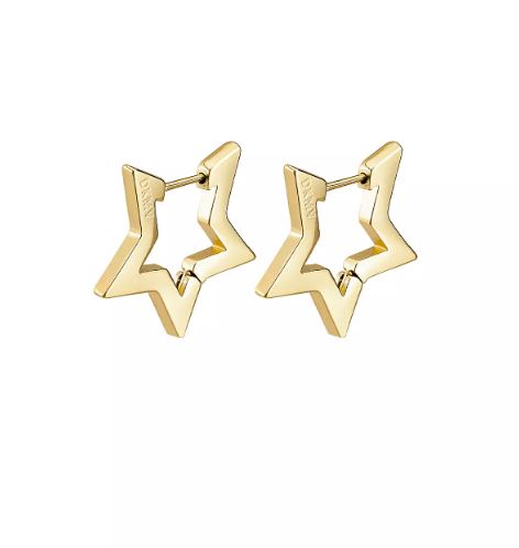 Not Yer Average Star Hoop Earrings