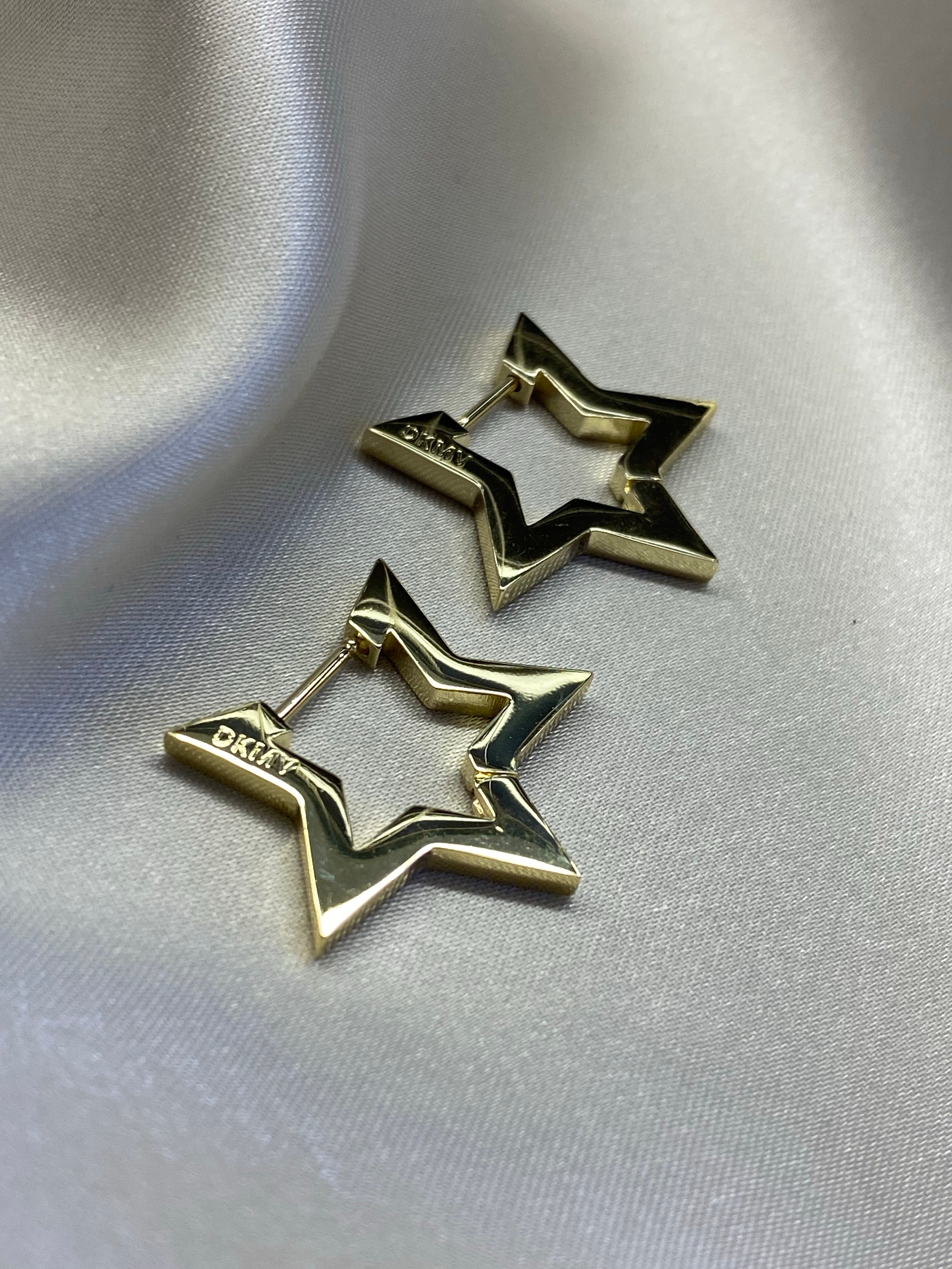 Not Yer Average Star Hoop Earrings