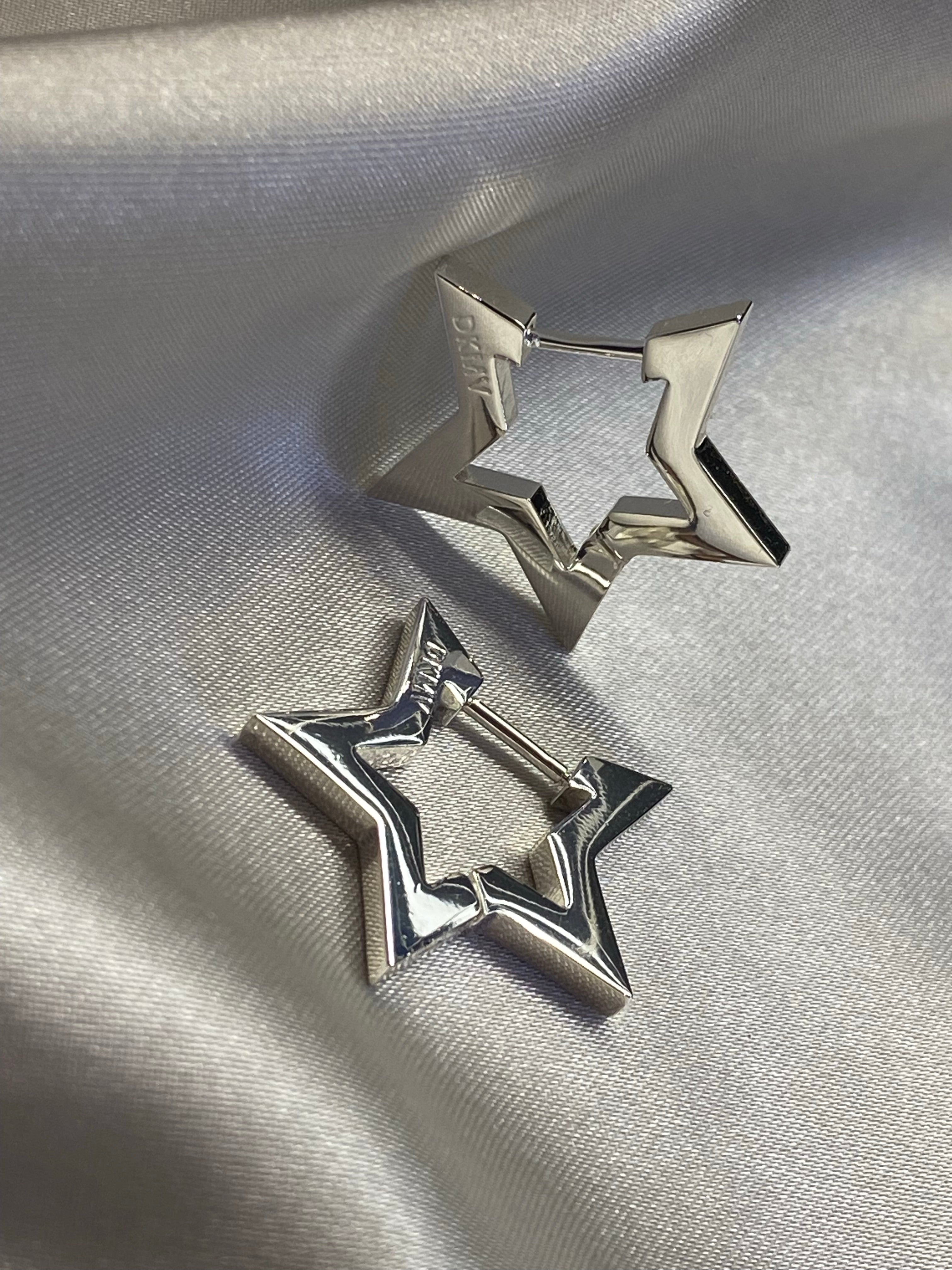 Not Yer Average Star Hoop Earrings